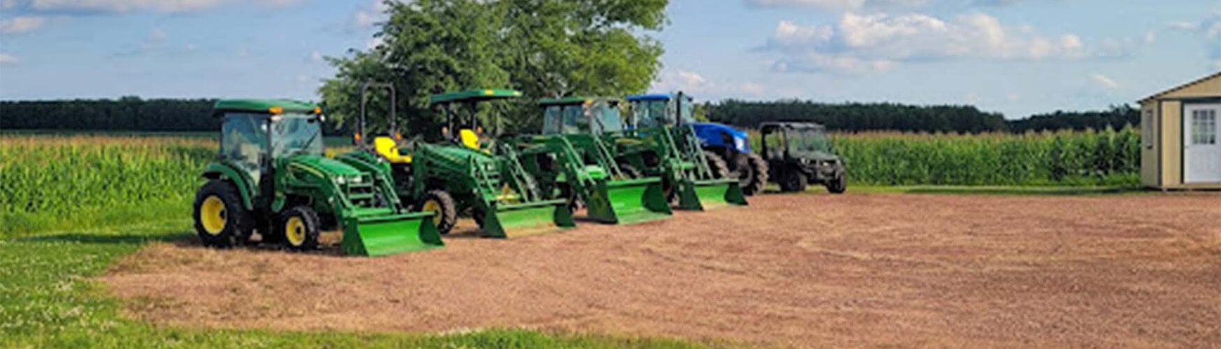 Tractors with buckets
